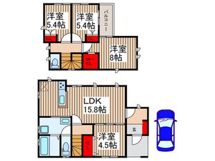 大井中央戸建の物件間取画像